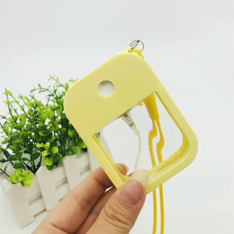 38ml Square Bottle Travel Pocket Perfume Mist Spray Keychain 4 Pcs Set Secondary image
